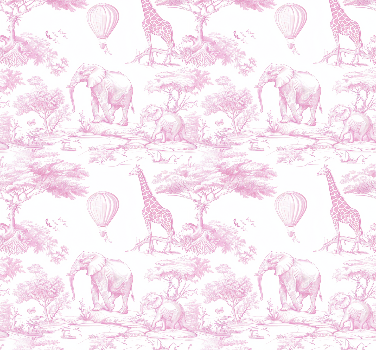 Baby Pink Safari Swaddle