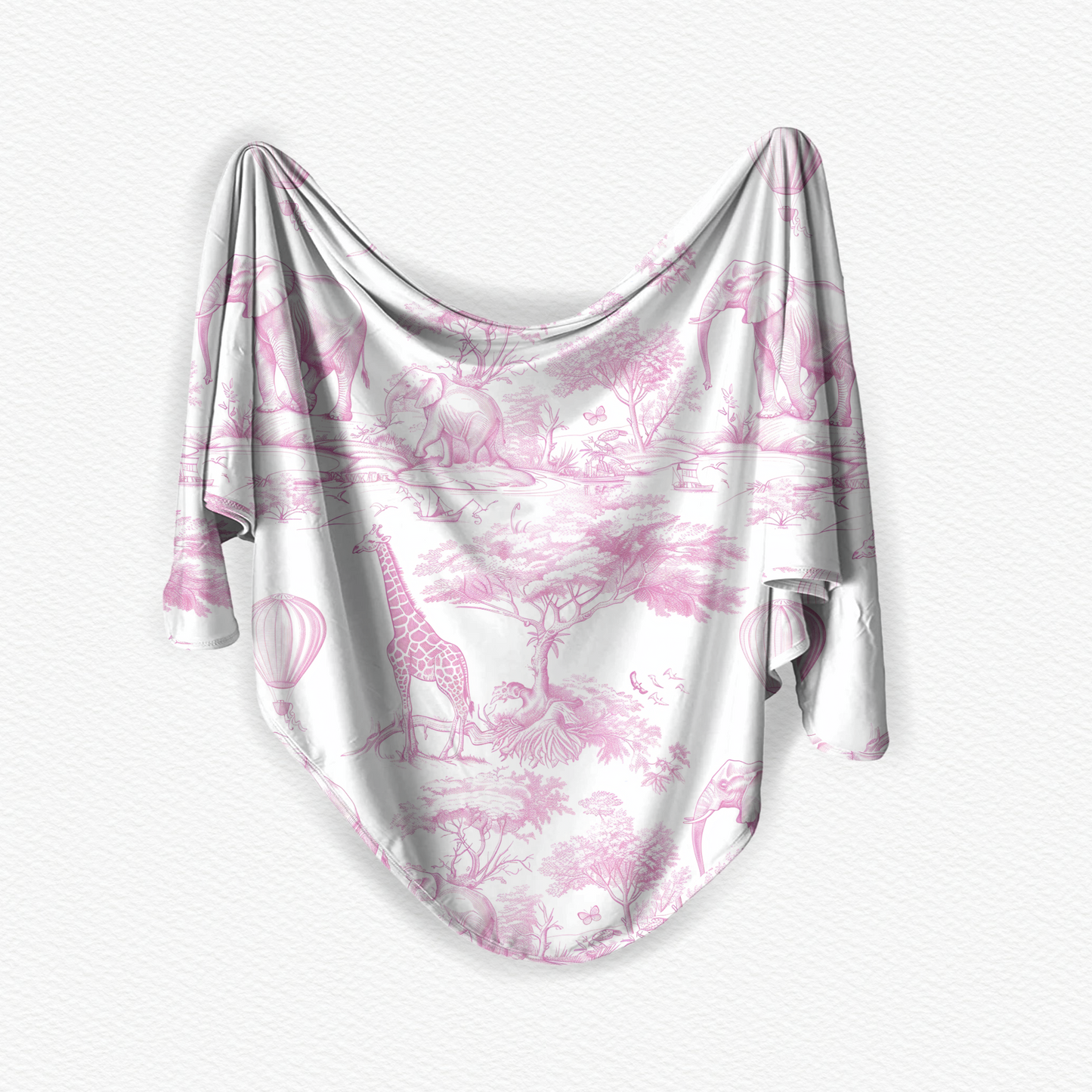 Baby Pink Safari Swaddle