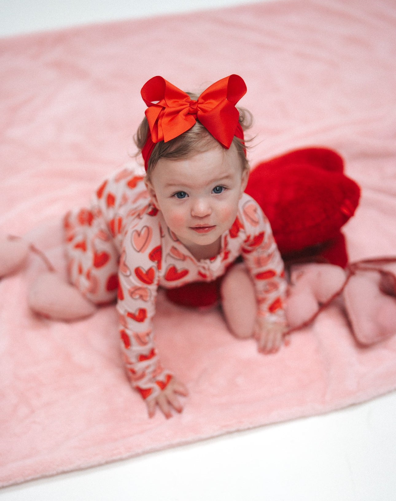 Hearts & Hugs Ruffle Onesie