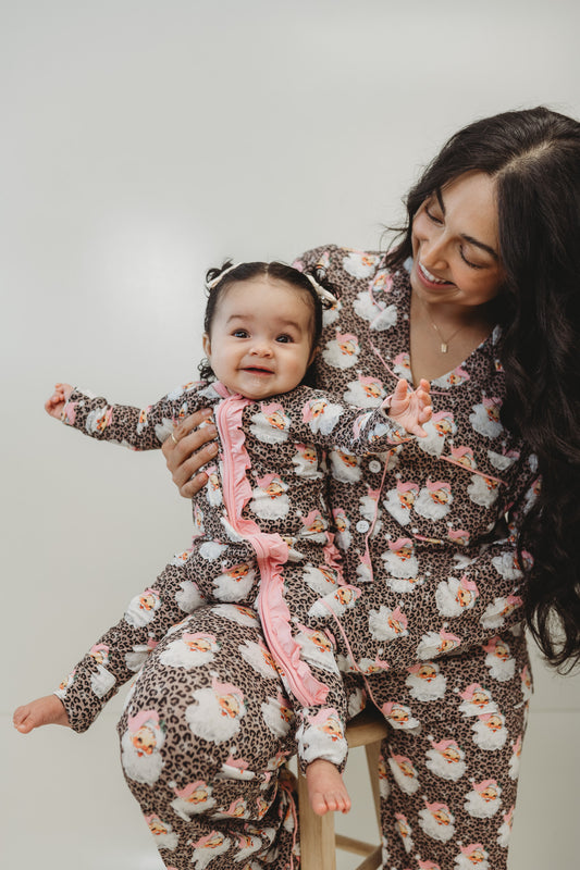 Cheetah Claus Onesie (PRE-ORDER SHIPS 11/15-11/20)