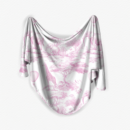 Baby Pink Safari Swaddle