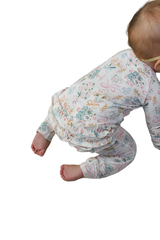 Bloom Burst Ruffle Butt Onesie
