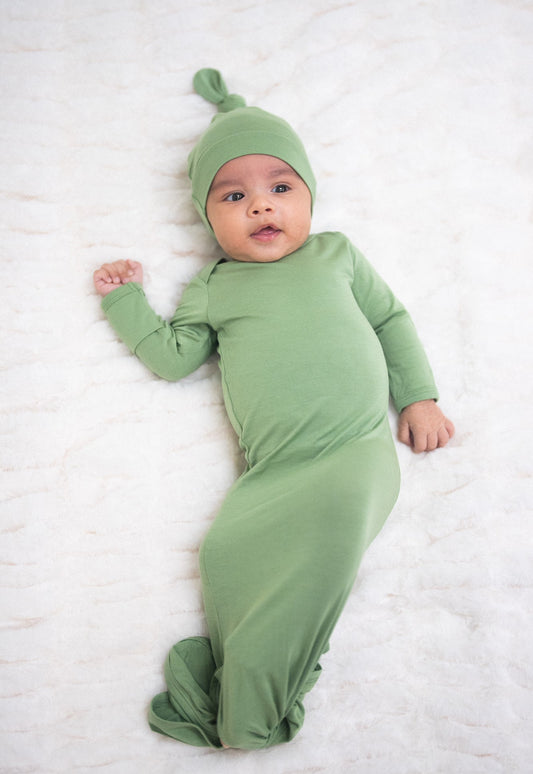 Evergreen Gown + Beanie