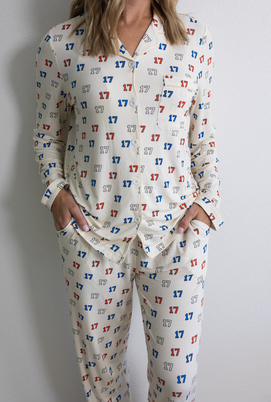 PRESALE: 17 Sideline Snuggles Women's Pajama Set